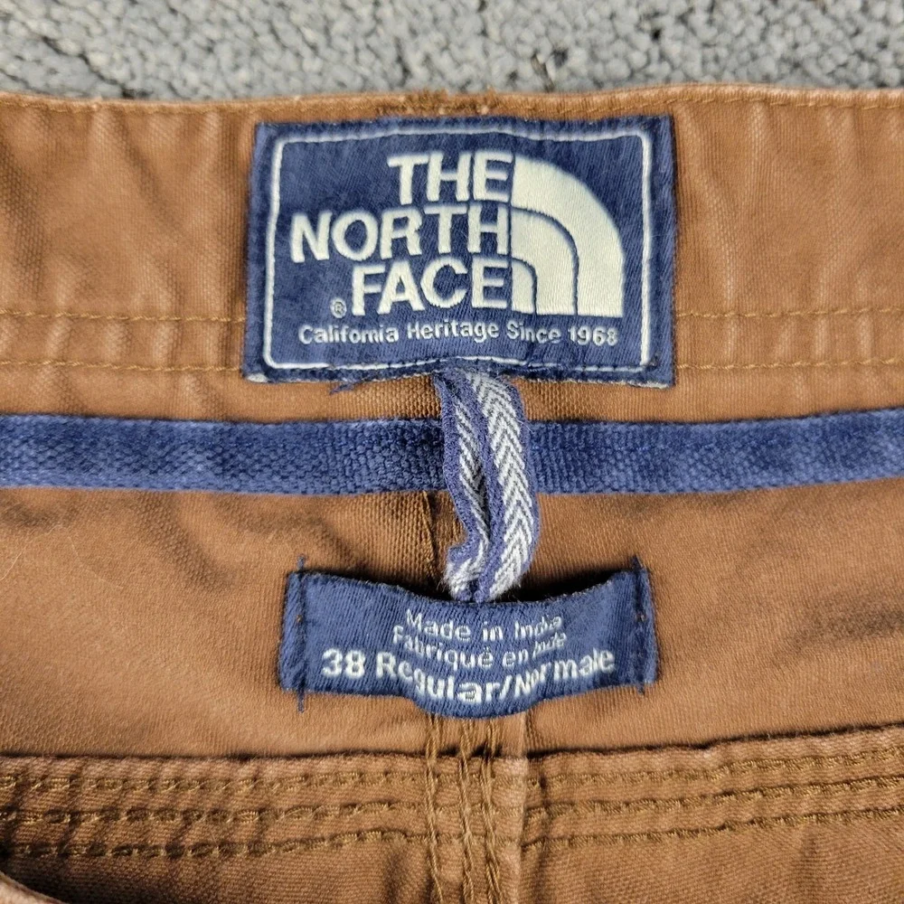 The North Face Pants Mens 38 Brown Relaxed Straight Leg Mid Rise Hiking Outdoors